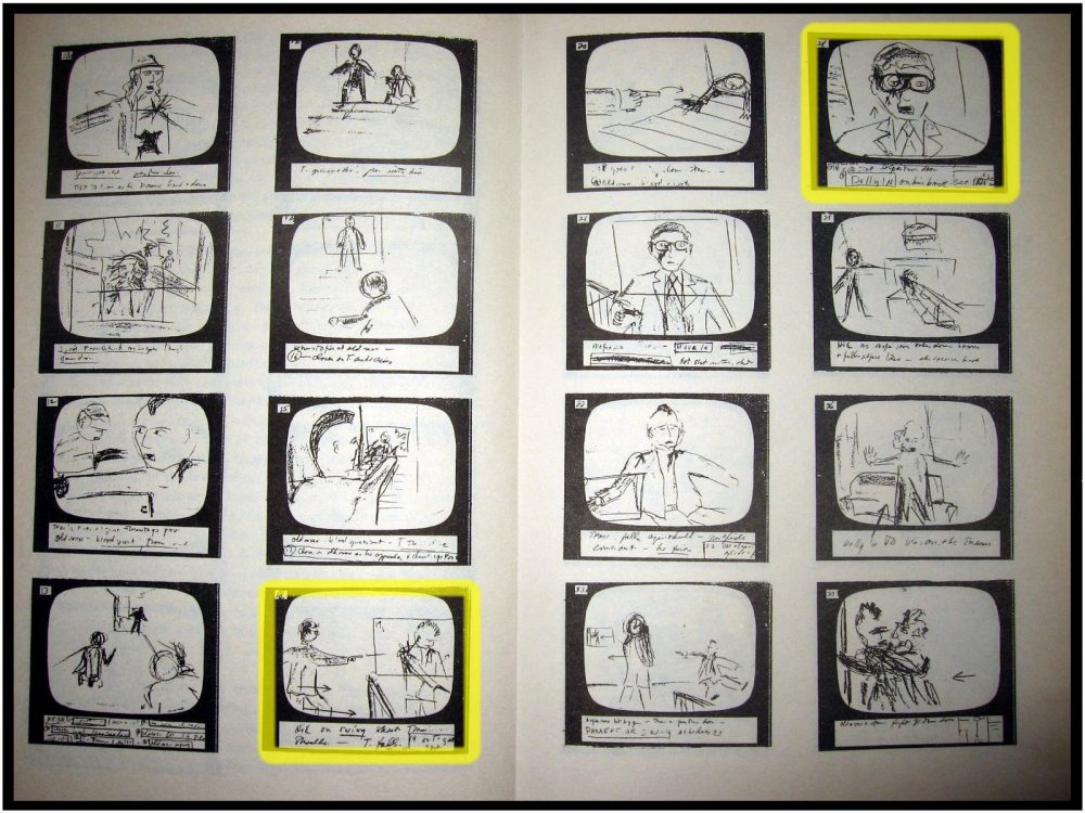 martin scorsese storyboards taxi driver